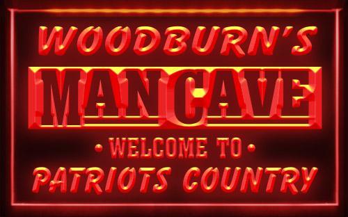 Name Personalized Custom Man Cave Patriots